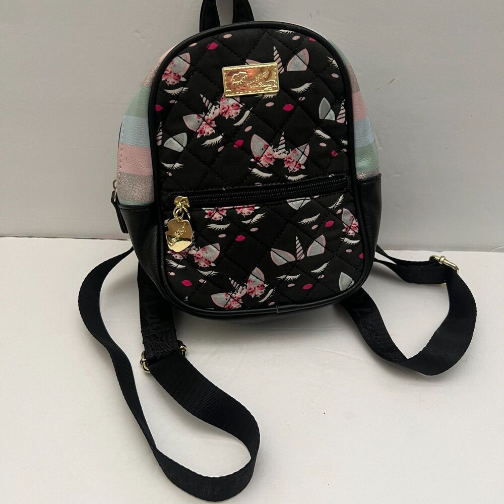 Luv Betsey By Betsey Johnson Small Backpack Sadie Mini Quilted Unicorn